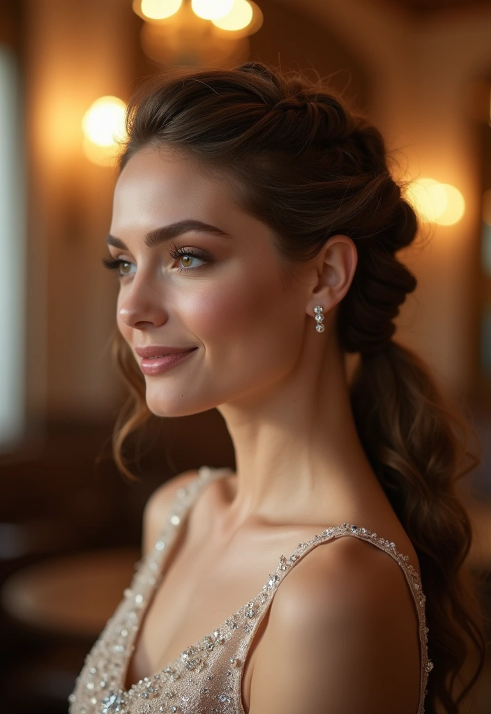 12 Stunning Wedding Hair Styles That Will Leave Everyone Speechless (You Won't Believe #7!) - 10. Elegant Twisted Ponytail