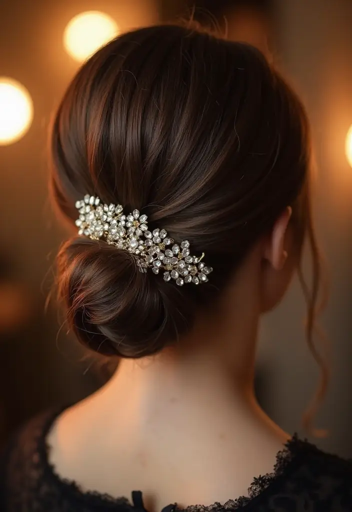 12 Stunning Wedding Hair Styles That Will Leave Everyone Speechless (You Won't Believe #7!) - 8. Elegant Low Bun
