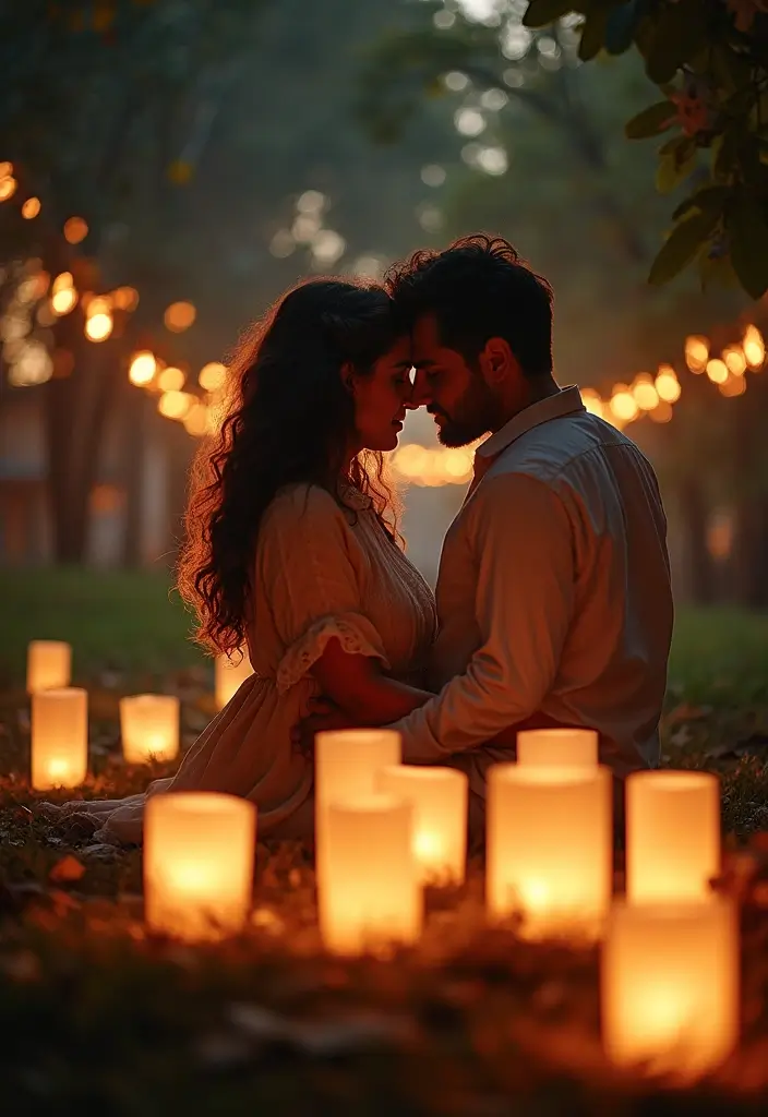15 Jaw-Dropping Outdoor Wedding Photo Ideas You'll Want to Copy #11! - 10. Lantern Light