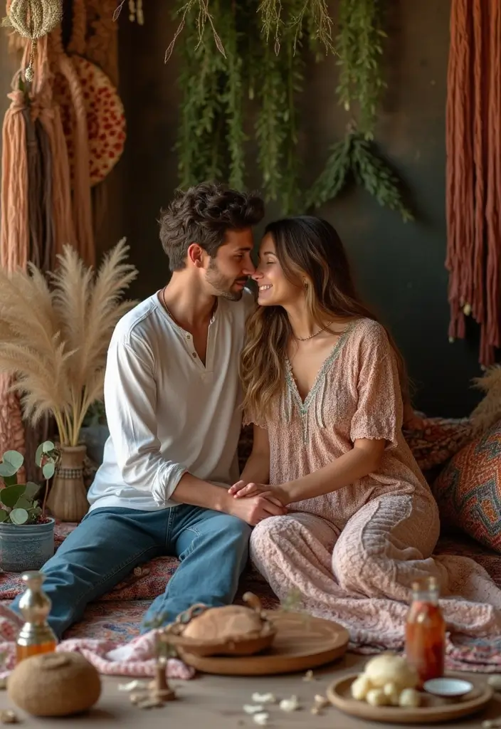 15 Jaw-Dropping Outdoor Wedding Photo Ideas You'll Want to Copy #11! - 12. A Touch of Bohemian
