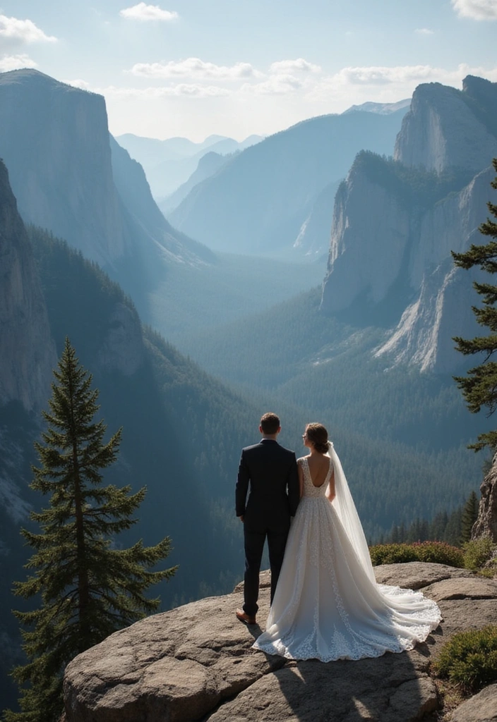 15 Jaw-Dropping Outdoor Wedding Photo Ideas You'll Want to Copy #11! - 7. Dramatic Cliffs