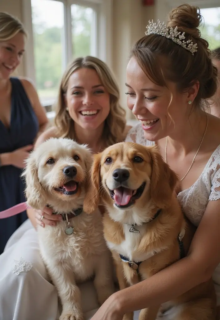 20 Wedding Guest Photo Ideas That'll Make Your Album Unforgettable (#1 Is a Must-Try!) - 15. Pet Involvement
