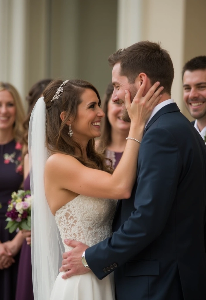 20 Wedding Guest Photo Ideas That'll Make Your Album Unforgettable (#1 Is a Must-Try!) - 16. The First Look