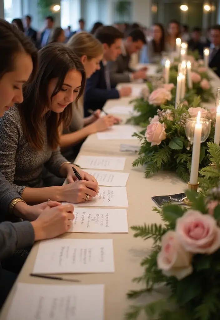 20 Wedding Guest Photo Ideas That'll Make Your Album Unforgettable (#1 Is a Must-Try!) - 20. Signature Guest Messages