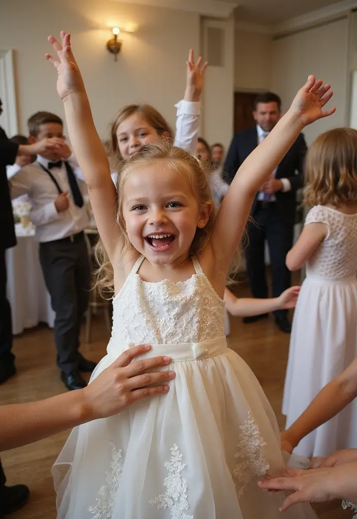 20 Wedding Guest Photo Ideas That'll Make Your Album Unforgettable (#1 Is a Must-Try!) - 5. Fun with the Kids