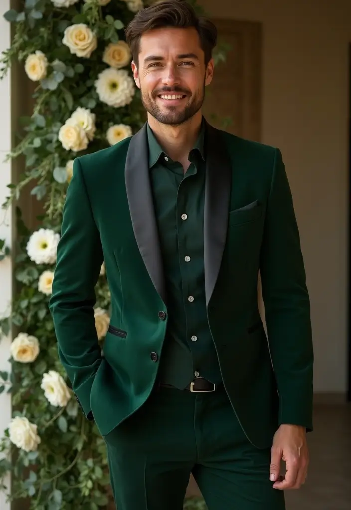 10 Stylish Wedding Guest Outfits for Men That Will Make You the Best-Dressed Attendee! - 9. Monochrome Ensemble