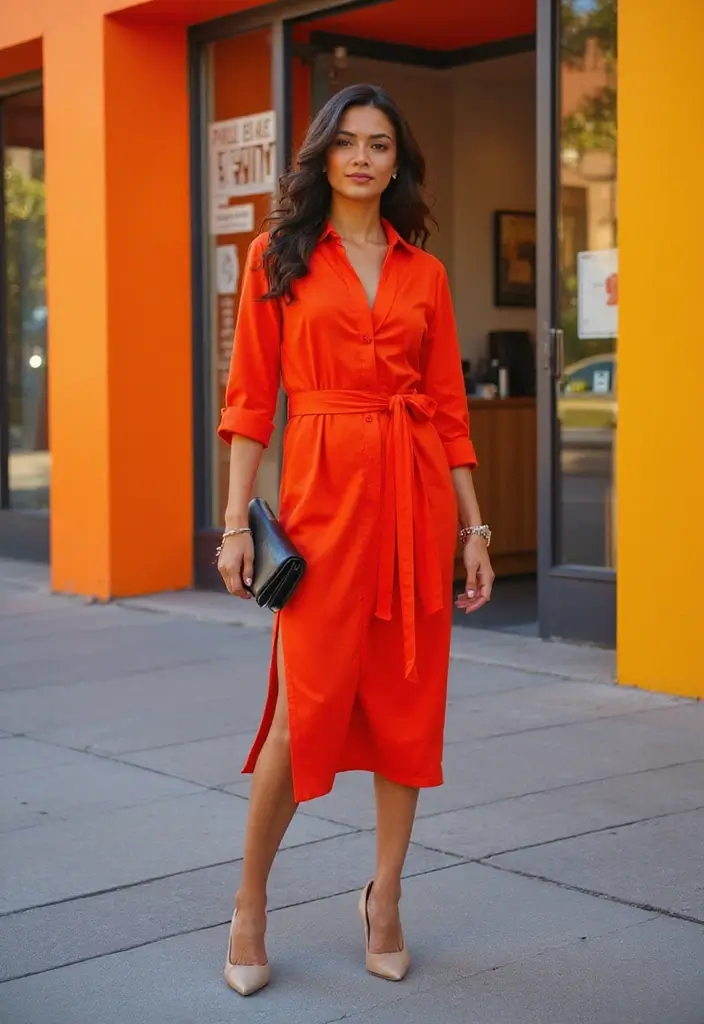 15 Stunning Wedding Guest Looks That'll Make You the Best Dressed (Watch Out, Bride!) - 15. Bold Color Pop Dress